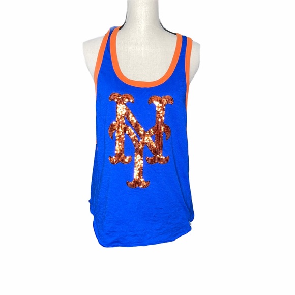 PINK Victoria's Secret Tops - PINK Victoria’s Secret New York Mets Sequin Tank
